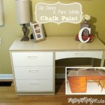 Retro Desk Makeover with Chalk Paint-beforeafter