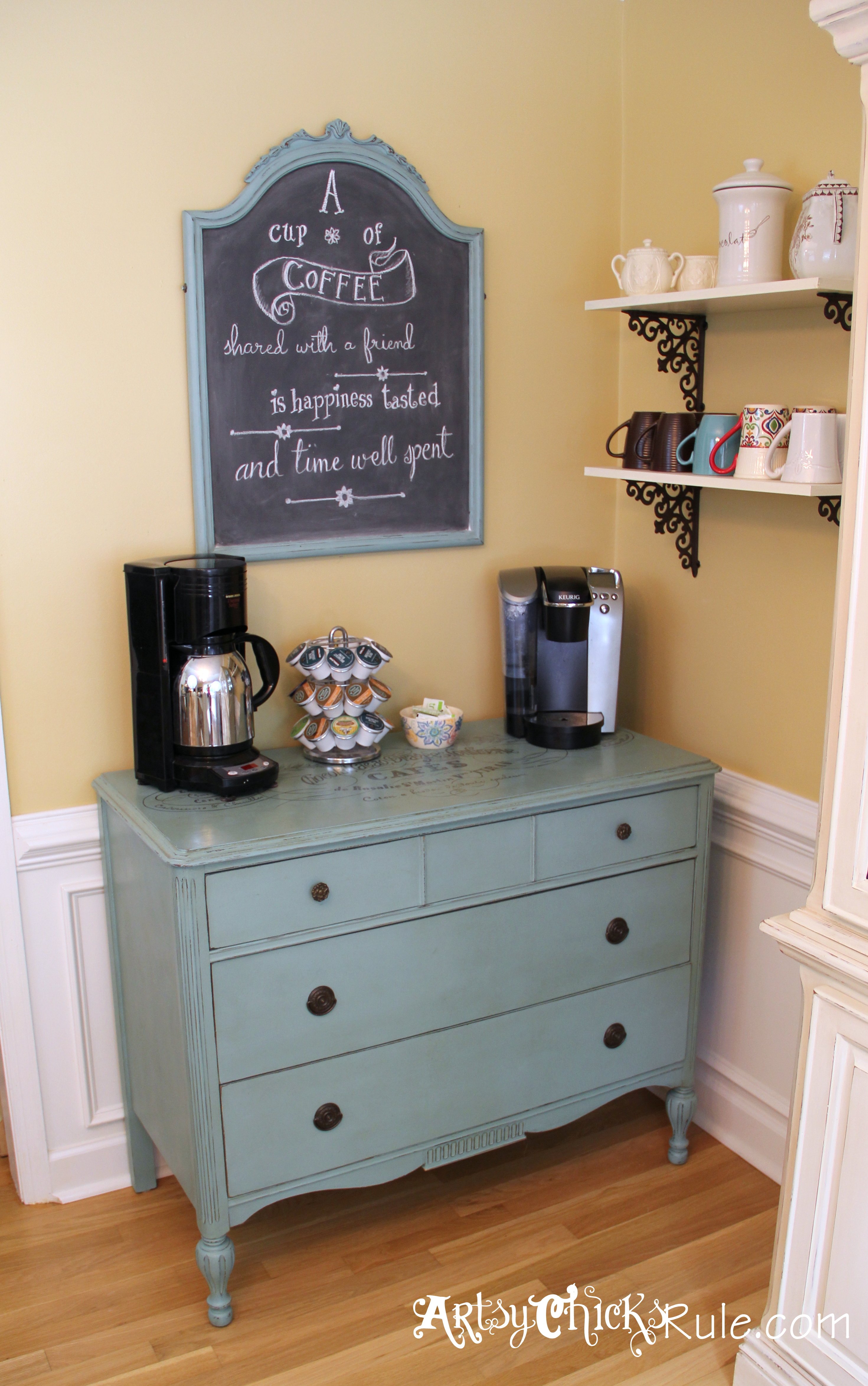 Coffee Bar Annie Sloan Chalk Paint Custom Blend