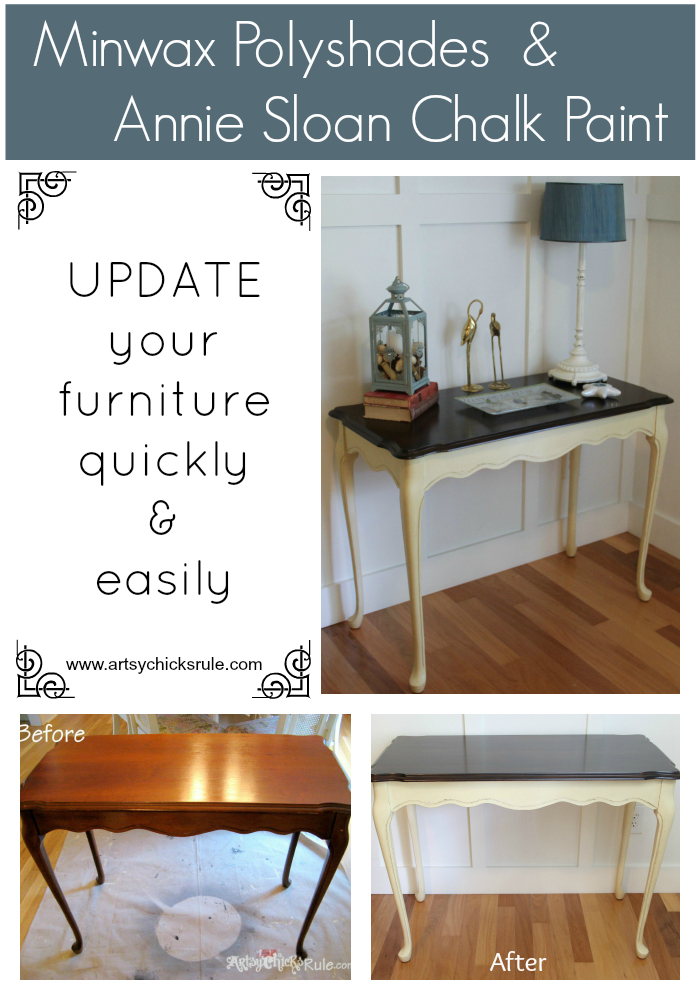 Update Old Wood Stained Furniture - Easily & Quickly - Artsy Chicks Rule®