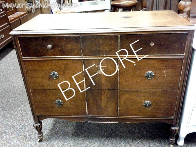 A Lovely Dresser Turned Coffee Server, How To Turn A Dresser Into Sideboard