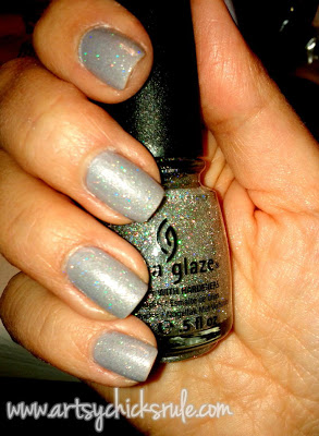 Zoya Harley with China Glaze Fairy Dust-artsychicksrule.com