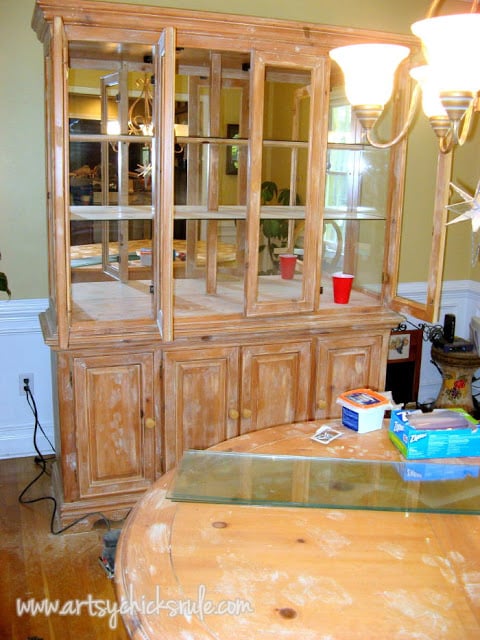 China Cabinet and Table Re-do artsychicksrule.com