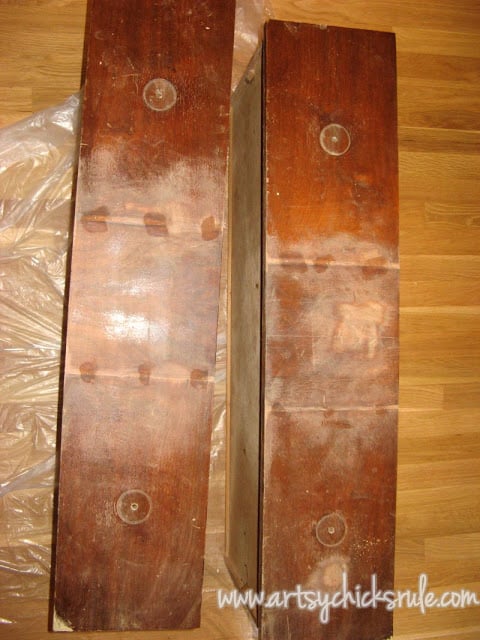 Dresser Drawer Fronts before China Cabinet and Table Re-do artsychicksrule.com