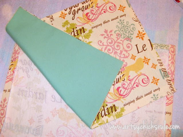 Easy no sew placemats- artsychicksrule.com