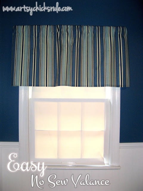 No Sew Inexpensive (cheap!) Curtain artsychicksrule.com