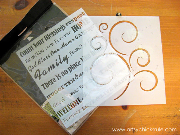 Wall Art Coat Rack - DIY - stencils - artsychicksrule.com #coatrack #diy #wallart