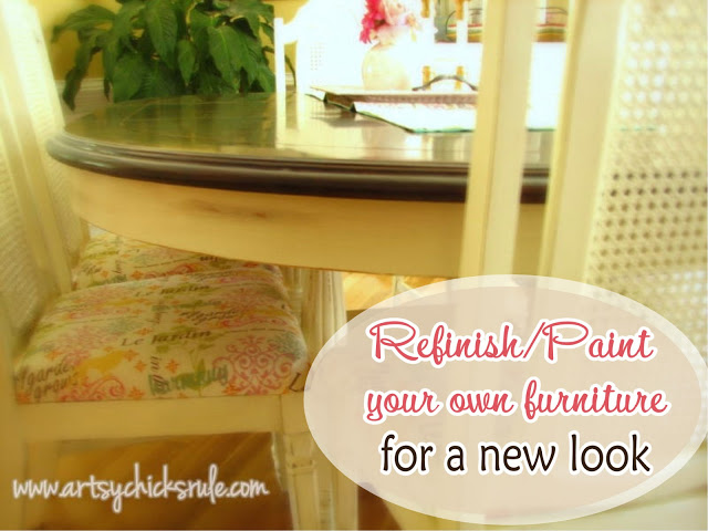 Save $$ and refinish your own furniture for a fresh new look! / artsychicksrule.com