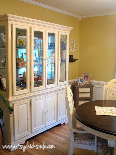 China Cabinet and Table Re-do artsychicksrule.com