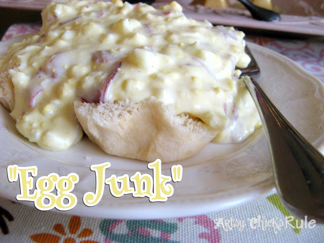 "Egg Junk" Recipe- Artsy Chicks Rule