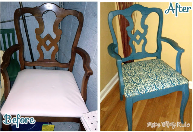 Aubusson Blue Chalk Paint / Before-After / Artsy Chicks Rule