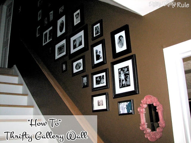 "How To" - Thrifty Gallery Wall - artsychicksrule.com