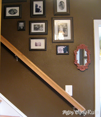 Gallery Wall Update! (budget friendly the first time and even more budget friendly the second!) artsychicksrule.com #gallerywall #thriftydecor #howtohanggallerywall #gallerywalltips #gallerywallideas 