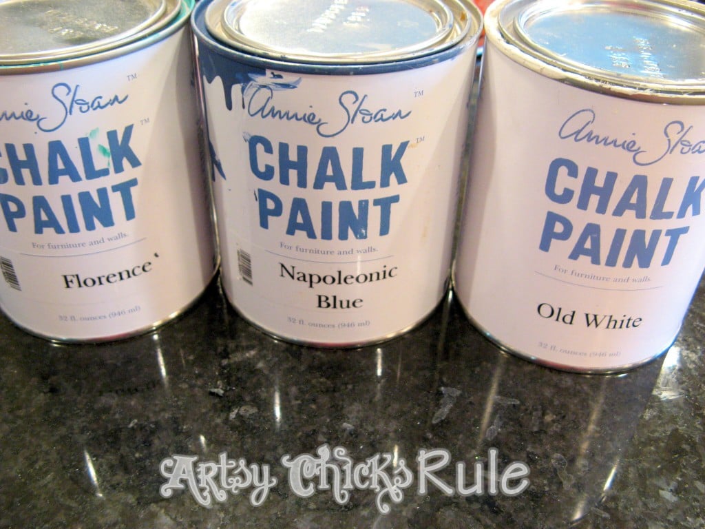 3 cans of paint