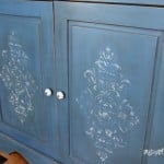 Multi Layer Blue Chalk Paint w/Dark Wax