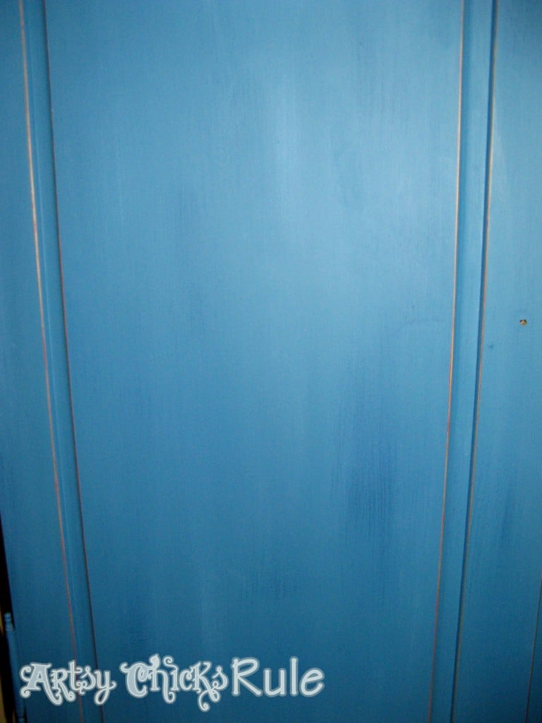 blue armoire paint