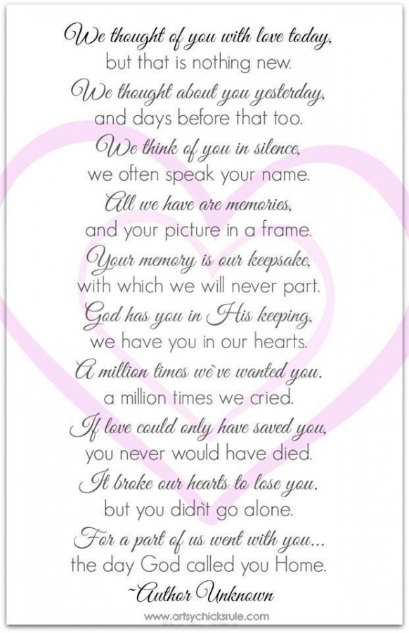 Loved One Lost  - Quote - Saying - artsychicksrule.com #sign #quote #saying