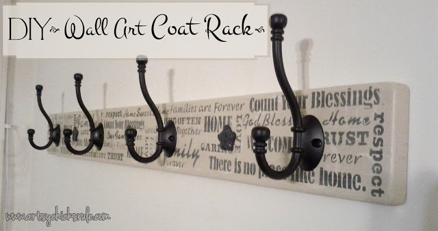 Cute, Quick Project….Wall Art-Coat Rack!