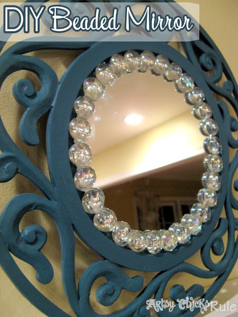 Simple, Inexpensive & Easy DIY Beaded Mirrors