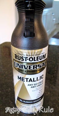 Many Uses of Oil Rubbed Bronze (ORB) Spray Paint- artsychicksrule.com #oilrubbedbronze