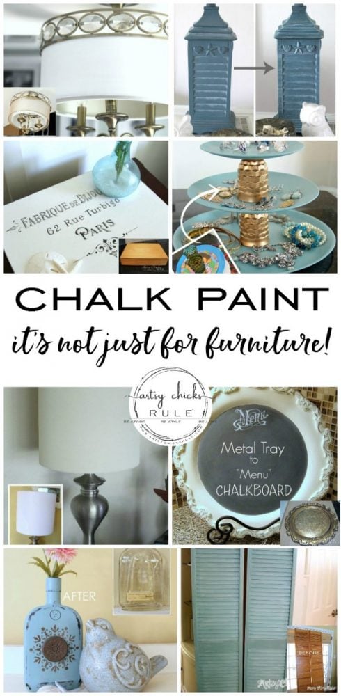 Annie Sloan Chalk Paint - It's Not Just For Furniture - You can use for almost anything! - #chalkpaint #ascp #anniesloan #anniesloanchalkpaint #chalkpaintforfurniture #chalkpaintforeverything artsychicksrule.com