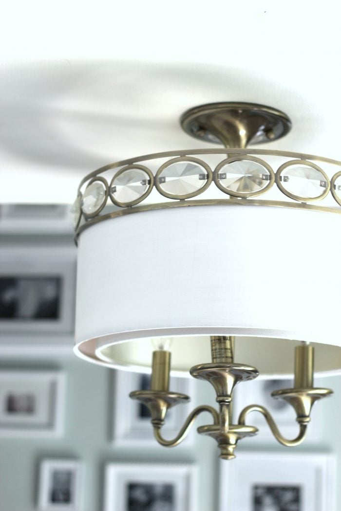 How To Paint Light Fixtures (update without taking them down!)