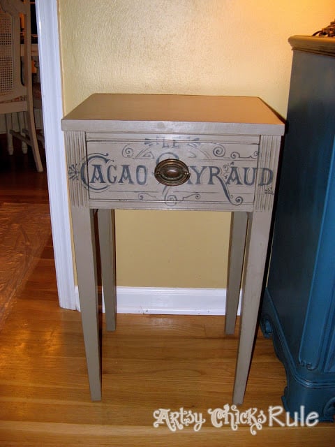 Coco Chalk Paint Antique Side Table / Artsy Chicks Rule