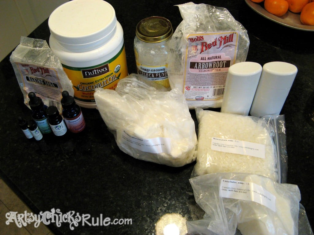 All Natural Deodorant Recipe & Tutorial - artsychicksrule.com