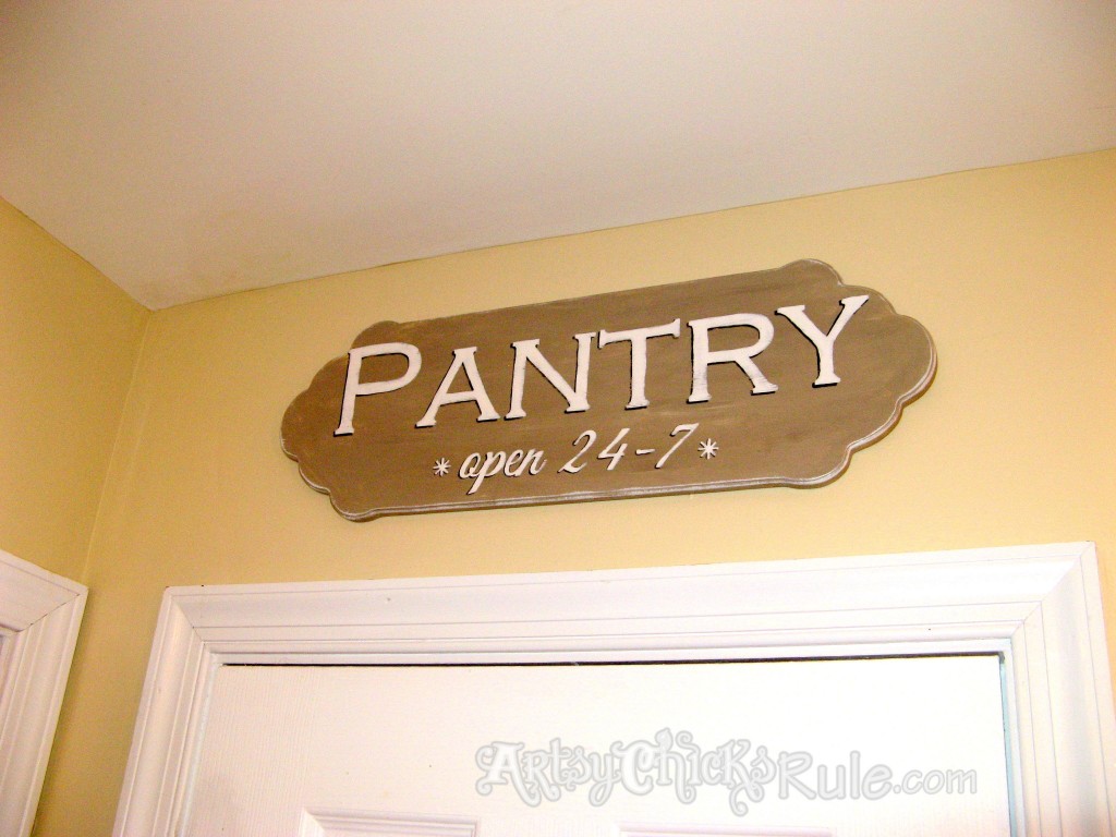 Pantry Sign Chalk Paint2