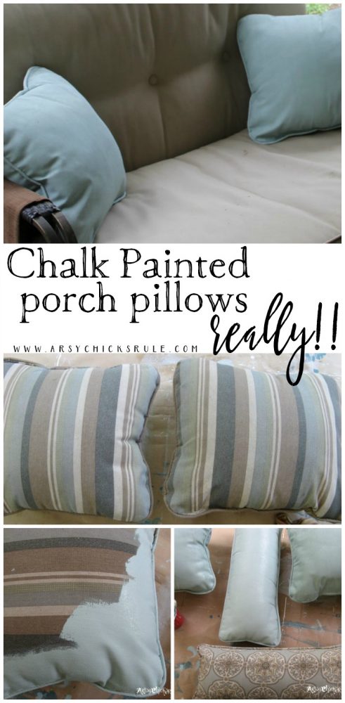 SO Easy! Don't love it? Paint it with Annie Sloan Chalk Paint! artsychicksrule.com #paintedupholstery #chalkpainted #chalk paint #paintingupholstery