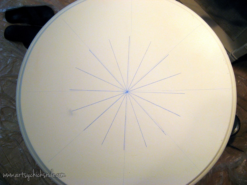 Create THIS Compass Rose in 3 EASY Steps!! Compass Rose Tables artsychicksrule.com #compassrosetutorial #compassrose #compassrosefurniture #nauticaldecor #coastaldecor #artsychicksrule