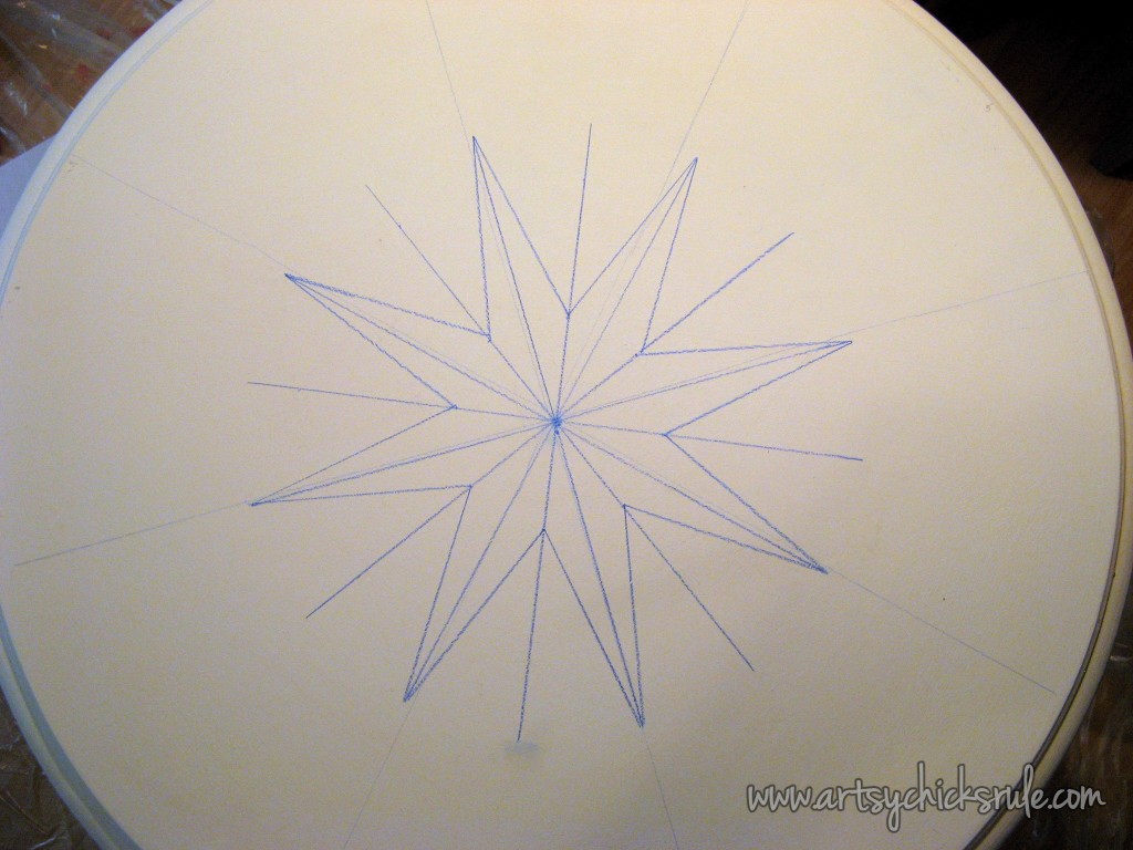 Create THIS Compass Rose in 3 EASY Steps!! Compass Rose Tables artsychicksrule.com #compassrosetutorial #compassrose #compassrosefurniture #nauticaldecor #coastaldecor #artsychicksrule