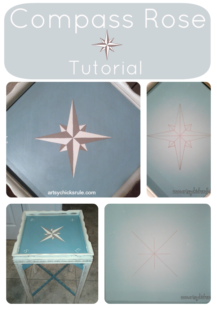 I LOVE this style of compass rose!! So easy to create too!!!