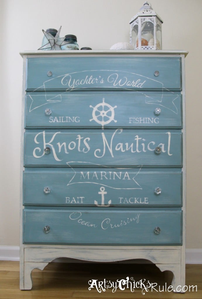 Beach themed cheap painted furniture