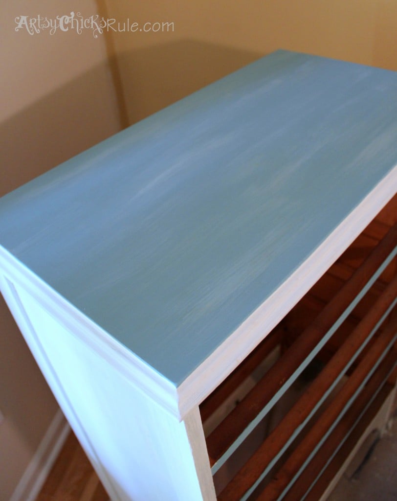 Coastal Themed Chest With Custom Graphics & Chalk Paint!! artsychicksrule.com