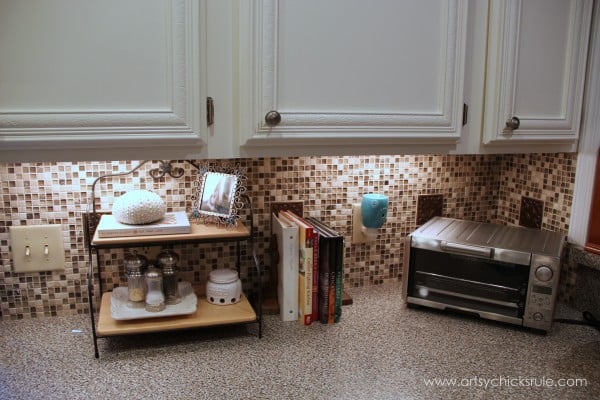 Kitchen Tile Backsplash - Complete artsychicksrule.com #backsplash #tile #diy