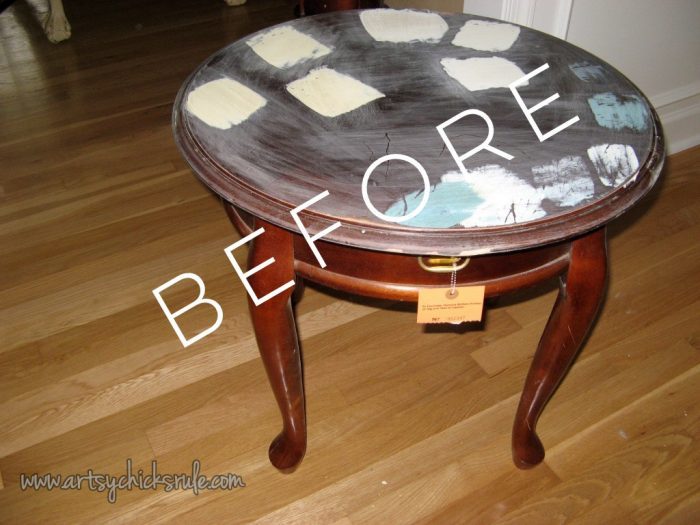 Create THIS Compass Rose in 3 EASY Steps!! Compass Rose Tables artsychicksrule.com #compassrosetutorial #compassrose #compassrosefurniture #nauticaldecor #coastaldecor #artsychicksrule