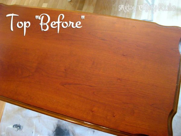 Update Old Wood Stained Furniture The EASY Way!! artsychicksrule.com