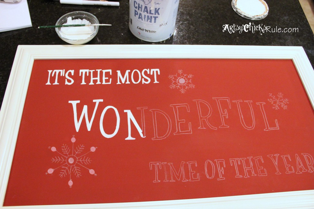 Make This! DIY It's The Most Wonderful Time of The Year sign! artsychicksrule.com #mostwonderfultimeoftheyear #christmasprintable #christmassign