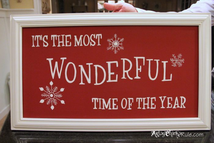 It's The Most Wonderful Time of The Year! artsychicksrule.com #freedownload #mostwonderfultimeoftheyear #christmasprintable #christmassign