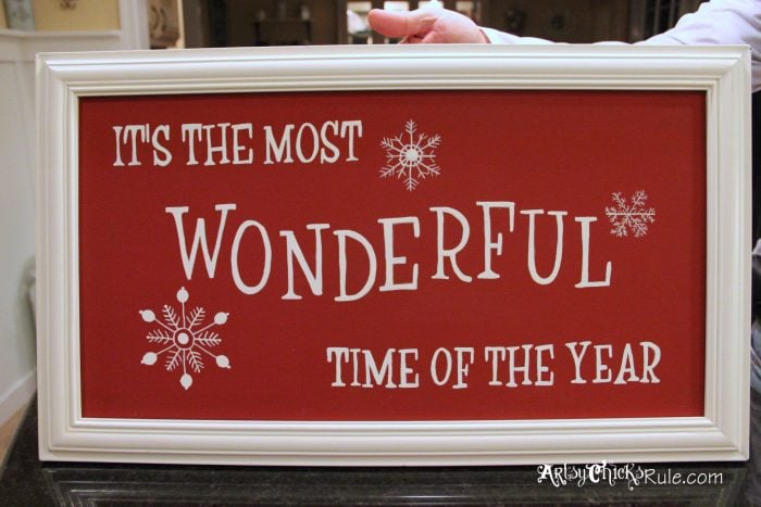 DIY “Most Wonderful Time Of The Year” Sign