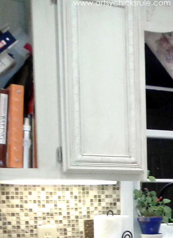 Kitchen Cabinet Makeover with Chalk Paint artsychicksrule.com #kitchencabinetmakeover #chalkpaint