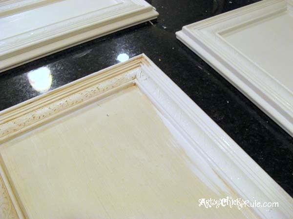 Kitchen Cabinet Makeover with Chalk Paint artsychicksrule.com #kitchencabinetmakeover #chalkpaint