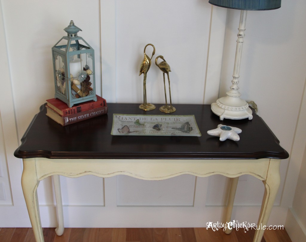 Update Old Wood Stained Furniture The EASY Way!! artsychicksrule.com