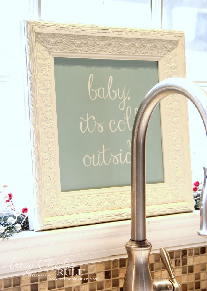 Baby It's Cold Outside Thrifty Holiday Decor!! artsychicksrule.com