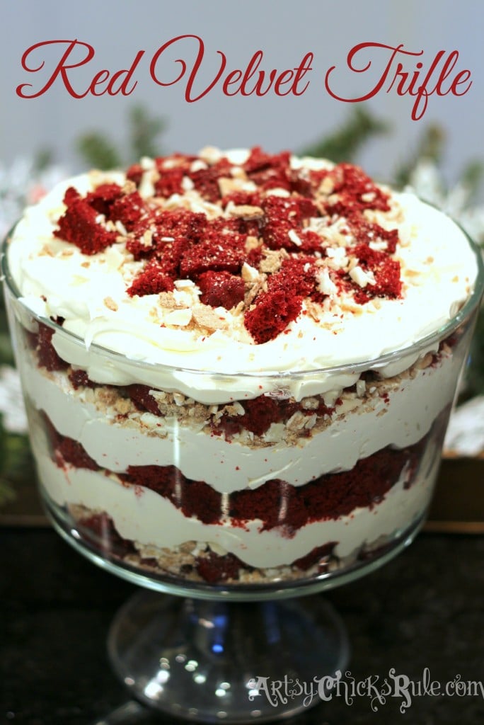 Red Velvet Trifle Recipe Modified!! Check out the "new addition" YUM- #redvelvet arstychicksrule.com