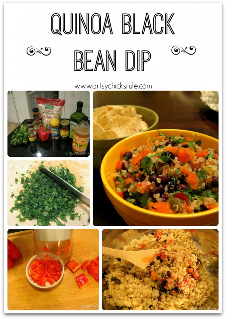 Quinoa Black Bean Dip - Great with chips or veggies!