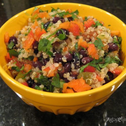 Quinoa Black Bean Dip {Recipe} Artsy Chicks Rule®