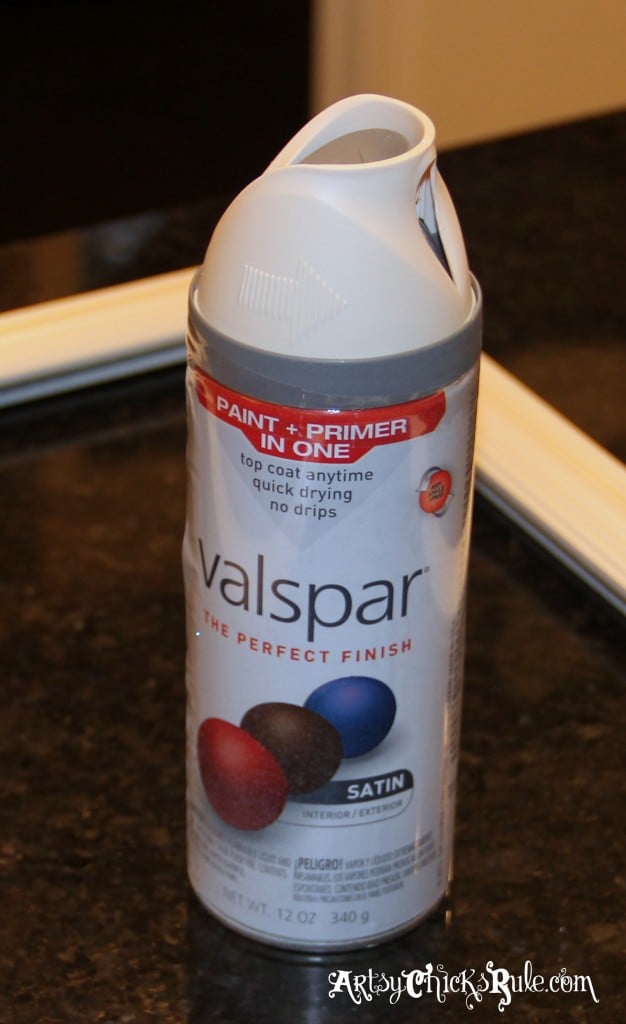 Valspar Churchill Hotel Vanilla Spray Paint - artsychicksrule.com #nosew