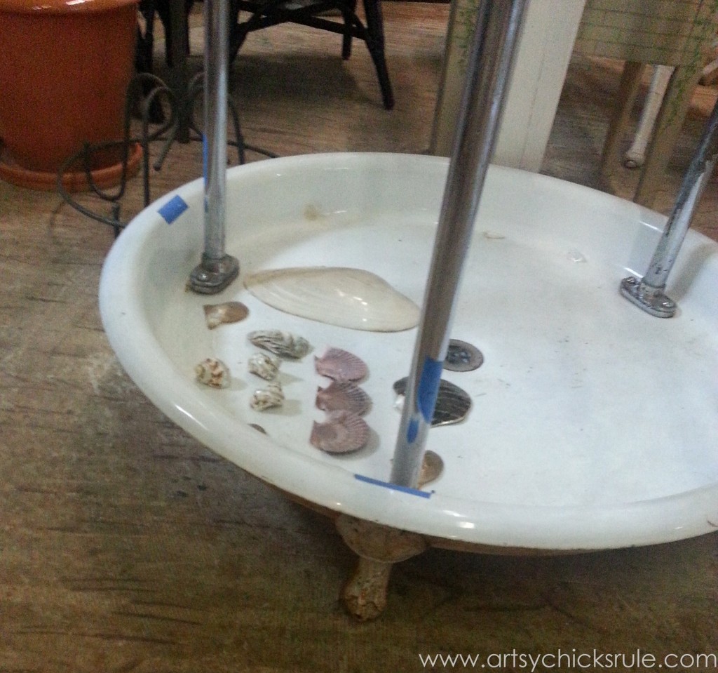 Cool antique shower - bottom