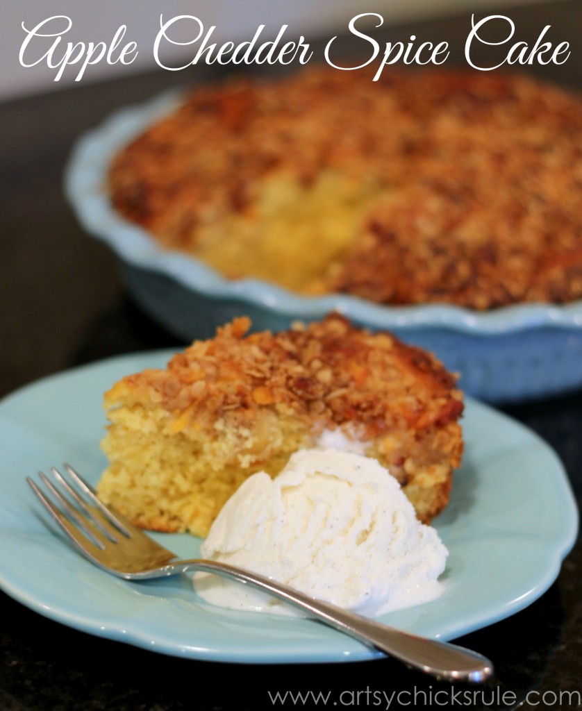 Dollar Store Dessert Challenge - Apple Chedder Spice Cake - 3